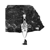 Colar De Aço Inoxidável Cor Dourada Com Lança De Odin Gungnir Para Homens, Pingente De Ponta De