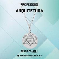 Colar de Aço Profissão Arquitetura 50cm Colar de Aço Profissão Arquitetura 50cm