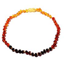 Colar de Âmbar Báltico Arco Íris Polido para Bebê Colar de Âmbar Báltico Arco Íris Polido para Bebê