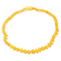 Colar de Âmbar Báltico Limão Não Polido para Bebê Colar de Âmbar Báltico Limão Não Polido para Bebê