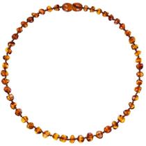 Colar de ambar baroque cognac 32cm - bup baby Colar de ambar baroque cognac 32cm - bup baby