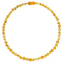 Colar de ambar baroque honey 36cm - buga baby