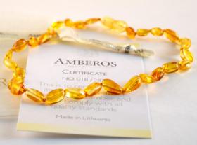 Colar De Ambar Bebe Dentição Imunidade- Original Certificado