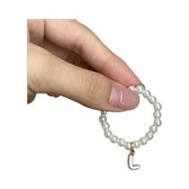 Colar De Boneca De 17cm Mini Labubus Com Pingente De Pérola E Charme De Letra DIY Presente De Moda