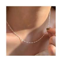 Colar De Cadeia Fina Em Aço Inoxidável Banhado a Ouro Para Mulheres, Estilo Simples Para Clavícula, Colar De Cadeia Fina Em Aço Inoxidável Banhado a Ouro Para Mulheres, Estilo Simples Para Clavícula,