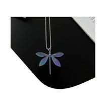 Colar De Casal Libélula Colorida Em Aço Inoxidável, Pingente De Joia Da Moda, Corrente DIY Para Colar De Casal Libélula Colorida Em Aço Inoxidável, Pingente De Joia Da Moda, Corrente DIY Para