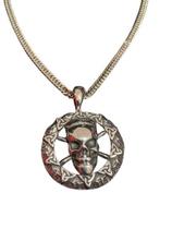 Colar de Caveira Viking e Símbolos Tribais em Aço Inoxidável - Acessório Estiloso Colar de Caveira Viking e Símbolos Tribais em Aço Inoxidável - Acessório Estiloso