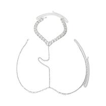 Colar De Cintura Com Strass Brilhante Para Mulheres, Corrente De Cintura De Cristal, Joia Sexy Para