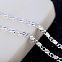 Colar de Clavícula em Prata 2mm - Para Homens e Mulheres