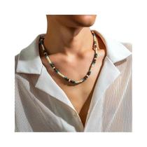 Colar De Contas De Madeira Para Homens, Estilo Surfer, Feito À Mão, Joia Geométrica Tribal Étnica