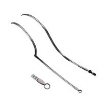 Colar De Corrente Cobra Plana Em Aço Inoxidável Com Relevo Dourado E Prateado 3 4 5 6 7mm Estilo