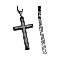 Colar De Corrente Com Cruz De Jesus Em Cor Dourada Para Mulheres E Homens, Joia De Aço Inoxidável Colar De Corrente Com Cruz De Jesus Em Cor Dourada Para Mulheres E Homens, Joia De Aço Inoxidável