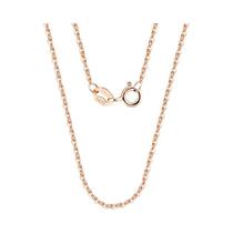 Colar De Corrente De Cabo Em Prata Esterlina 925 Banho De Ouro Rosa Para Mulheres Joias KISS MANDY Colar De Corrente De Cabo Em Prata Esterlina 925 Banho De Ouro Rosa Para Mulheres Joias KISS MANDY