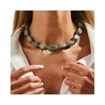 Colar De Corrente De Clavícula Irregular Em Acrílico Boho Para Mulheres, Choker De Pérolas Feito À