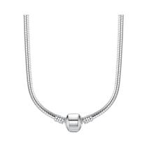 Colar De Corrente De Cobra Banhado a Platina 45CM Com Pingente Prateado Para Joias DIY, Presente Colar De Corrente De Cobra Banhado a Platina 45CM Com Pingente Prateado Para Joias DIY, Presente