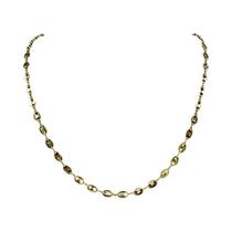 Colar De Corrente De Grãos De Café Em Aço Inoxidável Cor Dourada Para Homens E Mulheres Moda Hip Hop