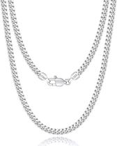 Colar de Corrente Eterjew Prata Esterlina S925 4mm 51cm Colar de Corrente Eterjew Prata Esterlina S925 4mm 51cm
