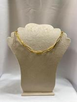 Colar de corrente folheado