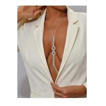 Colar de corrente para peito corporal e festa sexy de divas