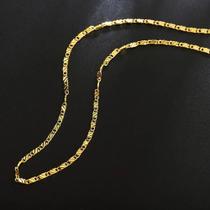 Colar De Corrente Plana De 2mm Em Cor De Ouro 18k, 40-75cm Para Mulheres E Homens, Joias De Moda Colar De Corrente Plana De 2mm Em Cor De Ouro 18k, 40-75cm Para Mulheres E Homens, Joias De Moda