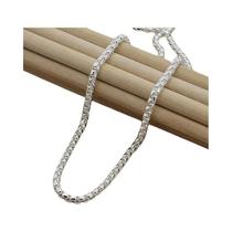 Colar De Corrente Redonda De Prata Esterlina 5mm 20 22 24 Polegadas Para Mulheres E Homens Joias De