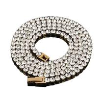 Colar De Corrente Tennis De Aço Inoxidável 4mm Para Mulheres E Homens, Joia Choker Hip Hop Com Colar De Corrente Tennis De Aço Inoxidável 4mm Para Mulheres E Homens, Joia Choker Hip Hop Com