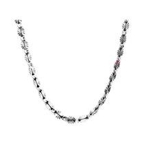 Colar De Correntes Planas Em Prata Esterlina 925 Para Homens E Mulheres, Joias Para Casamento E Colar De Correntes Planas Em Prata Esterlina 925 Para Homens E Mulheres, Joias Para Casamento E