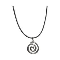 Colar De Couro Hip Hop Masculino Com Pingente Geométrico Vintage Sol Ardente Para Meninos