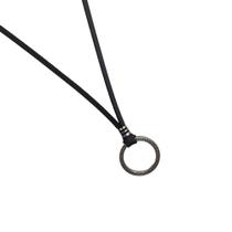 Colar De Couro Masculino Krug Noir Marshop Colar De Couro Masculino Krug Noir Marshop