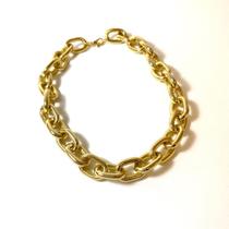 Colar De Elos Com Banho De Ouro 18K