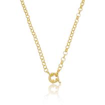 Colar de Elos Redondos Banhado a Ouro 18K