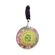 Colar De Energia De Chakra De Quartzo Rosa Lápis-lazúli Orgonite Reiki Cura Meditação Joia Pingente