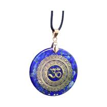 Colar De Energia De Chakra De Quartzo Rosa Lápis-lazúli Orgonite Reiki Cura Meditação Joia Pingente