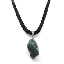 Colar de Esmeralda Verde Pedra Natural Prosperidade 25 cm Colar de Esmeralda Verde Pedra Natural Prosperidade 25 cm
