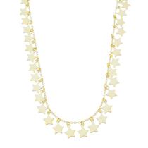 Colar de estrelas mira folheado a ouro 18k Colar de estrelas mira folheado a ouro 18k