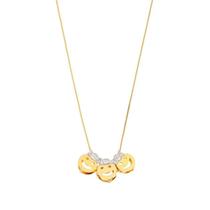 Colar De Filhos Com 3 Pingentes Menino Menina Banhando Ouro