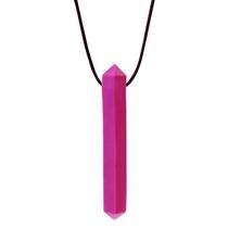 Colar de gemas mastigáveis Chew Jewelry ARK's Krypto-Bite Magenta