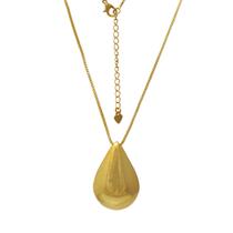 Colar de Gota Lisa Tamanho Grande Folheado em Ouro 18K Softjoias Colar de Gota Lisa Tamanho Grande Folheado em Ouro 18K Softjoias