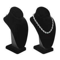Colar de joias Display Bust MOOCA Black Velvet, 2 unidades