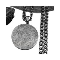 Colar De Lâmina De Barbear De Aço Inoxidável Preto Punk Gótico Steampunk Grunge Hip Hop Para Homens