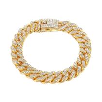 Colar de Luxo com Strass para Cães e Gatos - Aço Inoxidável