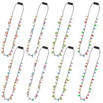 Colar de luz de Natal EOBOH 8 peças Light up Xmas Party Colar de luz de Natal EOBOH 8 peças Light up Xmas Party