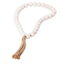 Colar de madeira decorativo para mesa branco 50 cm - MART