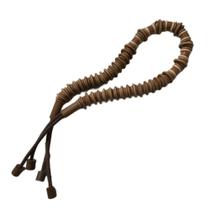 Colar de mesa com discos de madeira Colar de mesa com discos de madeira