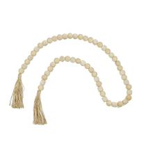 Colar de mesa decorativo corda e madeira espressione