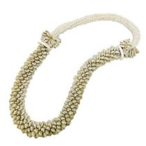 Colar de Mesa Decorativo Fibra Natural Fino Design Luxo