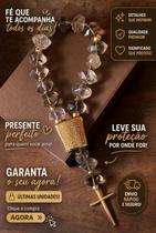 Colar De Mesa Decorativo Pedra Natural Oração do Pai Nosso