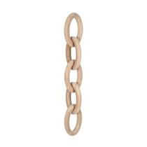 Colar de Mesa em Madeira Corrente de 55cm - Grillo Colar de Mesa em Madeira Corrente de 55cm - Grillo