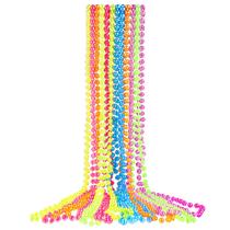 Colar de miçangas de Mardi Gras Aster 33cm de vidro colorido x12 Colar de miçangas de Mardi Gras Aster 33cm de vidro colorido x12