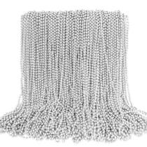 Colar de miçangas EOBOH Mardi Gras Silver 100 unidades para lembrancinhas